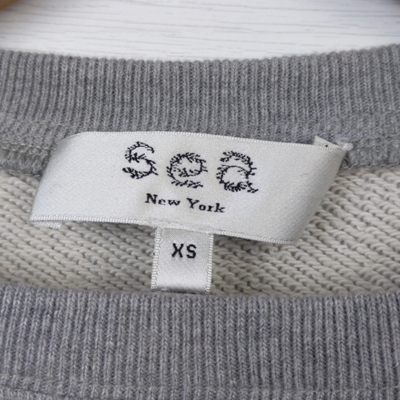 Sea New York Gray Sweatshirt with Viscose Ruffles - Picture 6 of 7